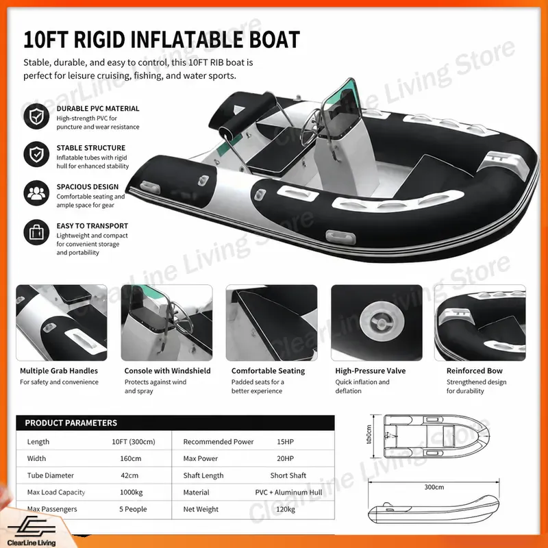 3.6M Şişme Bot Fiberglas Hyper - Fishing Boat Fiberglass incelemesi ve fiyatı